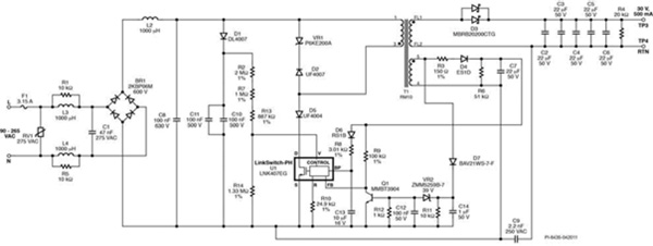 Single stage combined PFC and CC converter